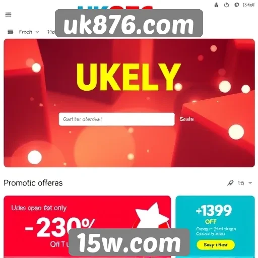 Ofertas e promoções no site uk876.com